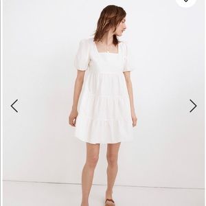 Madewell Baby Doll Poplin Sleeve Dress SIZE 0